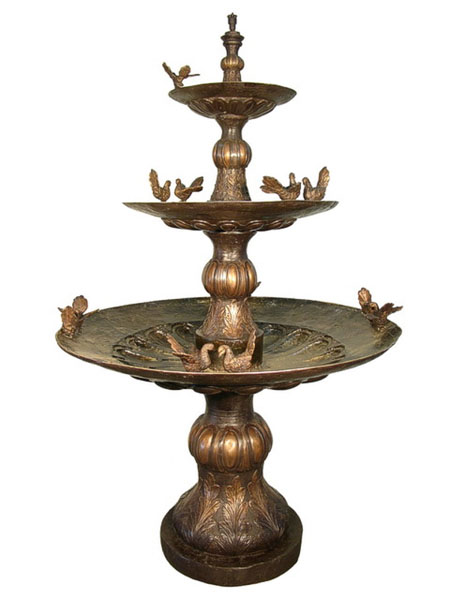 Bronze Fountain with Pool